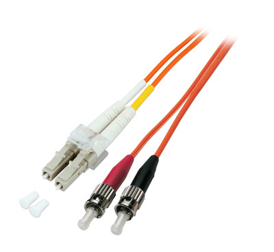 Duplex Jumper LC-ST 62,5/125µm, OM1 -- LSZH, orange, 2.0mm, 2m von EFB ELEKTRONIK