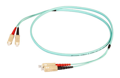 Duplex Patchkabel Flat-Twin SC-SC OM3 -- 45m LSZH 3x5mm aqua von EFB ELEKTRONIK