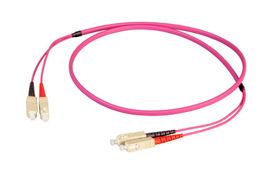 Duplex Patchkabel Flat-Twin SC-SC OM4 -- 35m LSZH 3x5mm erikaviolett von EFB ELEKTRONIK