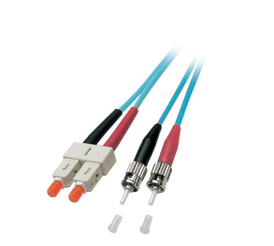 Duplex Patchkabel SC-ST OM3 -- 15m LSZH 3mm aqua von EFB ELEKTRONIK