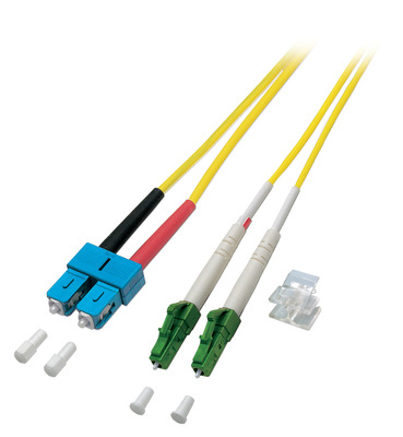 Duplex Patchkabel LC/APC-SC OS2 G652D -- 5m LSZH 2mm gelb von EFB ELEKTRONIK