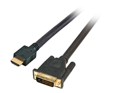 HighSpeed HDMI - DVI Kabel,HDMI A - DVI -- 24+1 St-St 3m, schwarz von EFB ELEKTRONIK