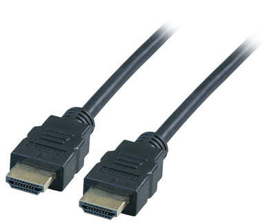 HighSpeed HDMI Kabel mit Ethernet -- 4K30Hz, A-A St-St, 10.0m, schwarz von EFB ELEKTRONIK