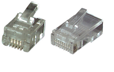 Modular-Stecker RJ12 UTP, E-MO 6/6 SF -- VPE 100 von EFB ELEKTRONIK