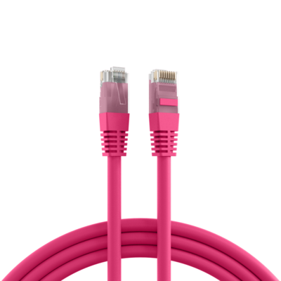 RJ45 Patchkabel Cat.5e U/UTP PVC -- CCA magenta 1,5m von EFB ELEKTRONIK