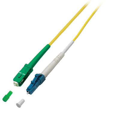 Simplex LWL Patchkabel LC-SC/APC G657.A2 -- 1m 2,0mm Gelb 9/125µmm von EFB ELEKTRONIK