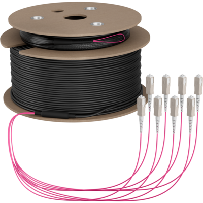 Trunkkabel U-DQ(ZN)BH OM4 8G (1x8) SC-SC -- 160m Dca LSZH von EFB ELEKTRONIK