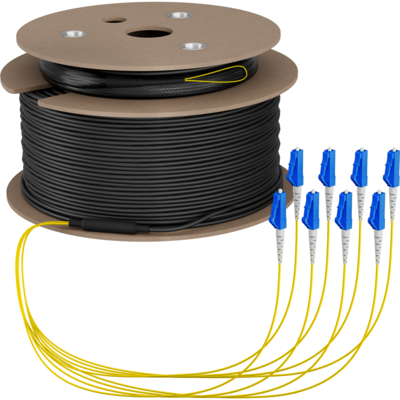 Trunkkabel U-DQ(ZN)BH OS2 8E (1x8) LC-LC -- 70m Dca LSZH G657A1 von EFB ELEKTRONIK