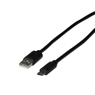 USB 2.0 Kabel, Typ-C Stecker - Typ-A -- Stecker, 1m von EFB ELEKTRONIK