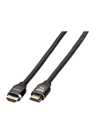 Ultra HighSpeed HDMI Kabel with -- Ethernet 8K60Hz,A-A St-St, Premium Alumi von EFB ELEKTRONIK