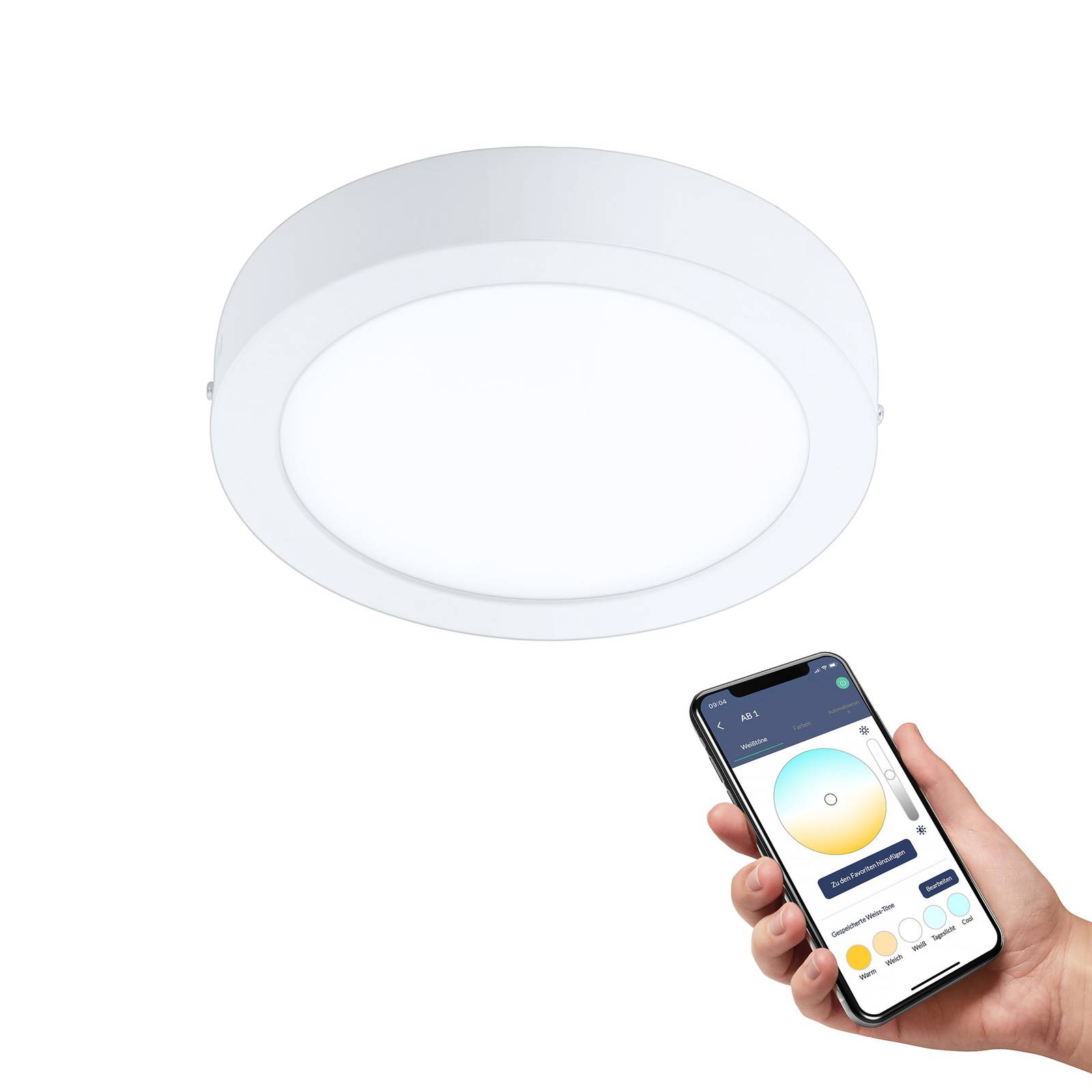 EGLO connect Fueva-Z Deckenlampe, Ø 21cm weiß EGLO connect Fueva-Z Deckenlampe, Ø 21cm weiß von EGLO connect