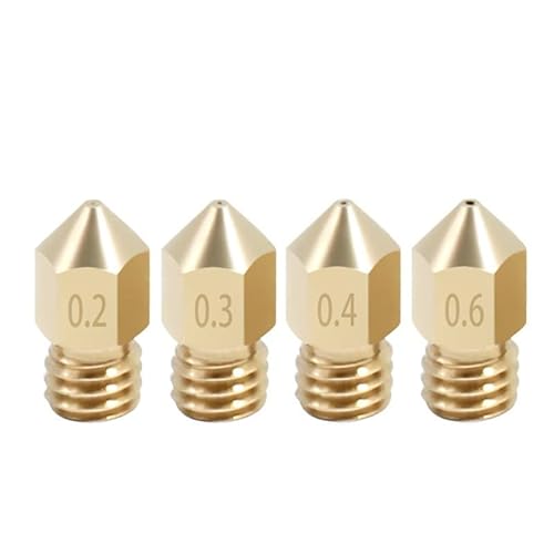 10-teiliges MK8-Kupferdüsenset 0,2 0,3 0,4 0,5 0,6 0,8 1,0 mm, kompatibel mit 1,75 mm Filament für 3D-Drucker-Extruderteile(1.0MM 1.75MM) von EHDFORJL