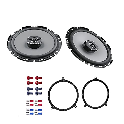 Hertz X170 Lautsprecher mit Einbauset kompatibel mit Audi A4 Avant B5 (8D) 1995-2001 Türen vorne/hinten 400 Watt 16,5 cm 2 Wege Koax von EHO