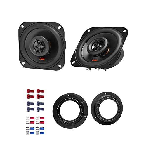 JBL Auto Lautsprecher Boxen Stage2 424 300 Watt 10 cm 2 Wege Koax passend für Mercedes A-Klasse W169 2004-2012 Türen hinten von EHO