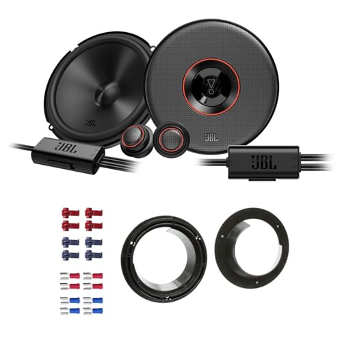 JBL Club 64C Lautsprecher mit Einbauset passend für Suzuki Swift III 2005-2010 Türen vorne/hinten 420 Watt 165mm 2 Wege Kompo von EHO