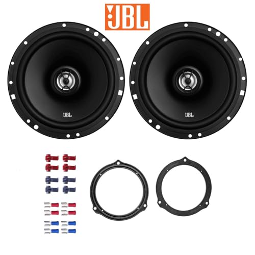 JBL Stage1 621F Lautsprecher mit Einbauset passend für Ford Focus II (DA3) 2004-2010 Türen hinten 350W 165mm 2 Wege Koax von EHO