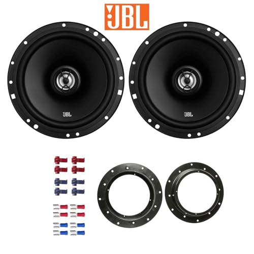 JBL Stage1 621F Lautsprecher mit Einbauset passend für VW Volkswagen Tiguan ab 2007 Türen vorne 350W 165mm 2 Wege Koax von EHO