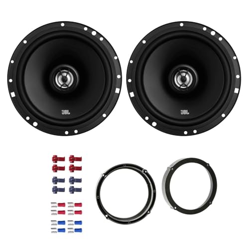 JBL Stage1 621F Lautsprecher mit Einbauset passend für VW Volkswagen UP ab 2011 Türen vorne 350W 165mm 2 Wege Koax von EHO