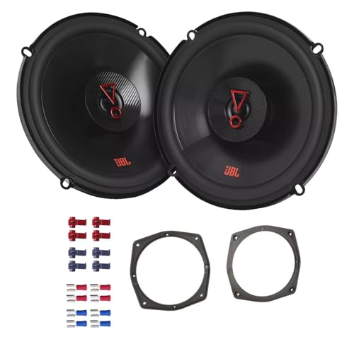 JBL Stage3 627F Lautsprecher mit Einbauset passend für Mitsubishi Pajero IV ab 2014 Türen vorne 450W 165mm 2 Wege Koax von EHO