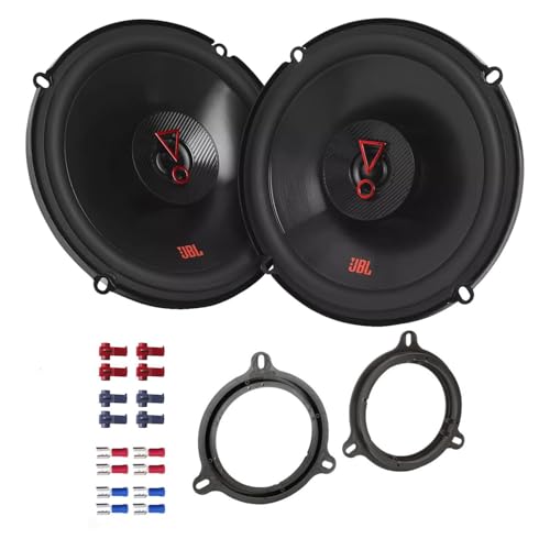 JBL Stage3 627F Lautsprecher mit Einbauset passend für Nissan Note ab 2014 Türen vorne 450W 165mm 2 Wege Koax von EHO