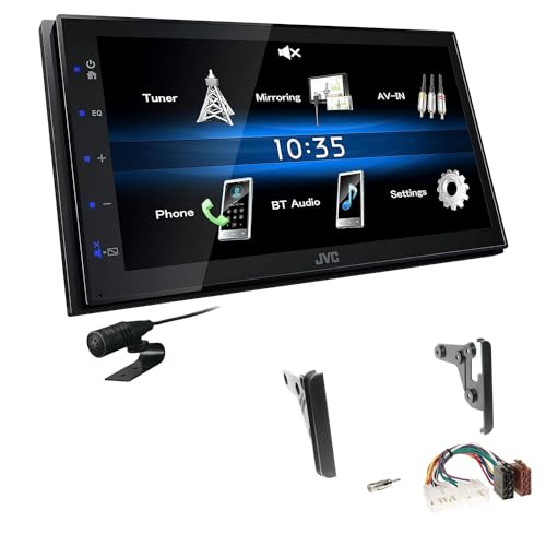 JVC KW-M25BT 2-DIN Autoradio Touchscreen Bluetooth kompatibel mit Android USB Mirroring passend für Toyota Celica 1999-2005 schwarz von EHO