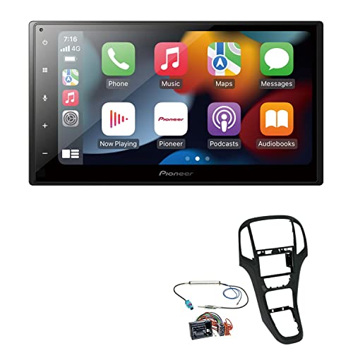 Pioneer SPH-DA360DAB 2-DIN Autoradio kompatibel mit WiFi Apple CarPlay Android Auto Bluetooth DAB+ passend für Opel Astra J ab 2009 schwarz von EHO