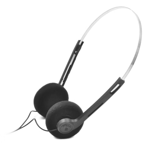 EHOTER Retro-Over-Ear-Kopfhörer Mini-Stereo-Kopfhörer leicht, mit Kabel Vintage-Feelings Bügel-Kopfhörer 80er-90er-Jahre Vintage-Headset kabelgebunden für die meisten Handys (B) von EHOTER
