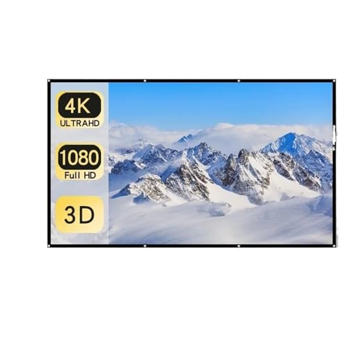 EHYSYN Motor-Leinwand Einfach zusammenklappbare Projektionswand 60-150 Zoll Easy Tent 16:9 Outdoor Full HD 2K 4K Projektor-Leinwand Rollo-Leinwand(150 inch) von EHYSYN