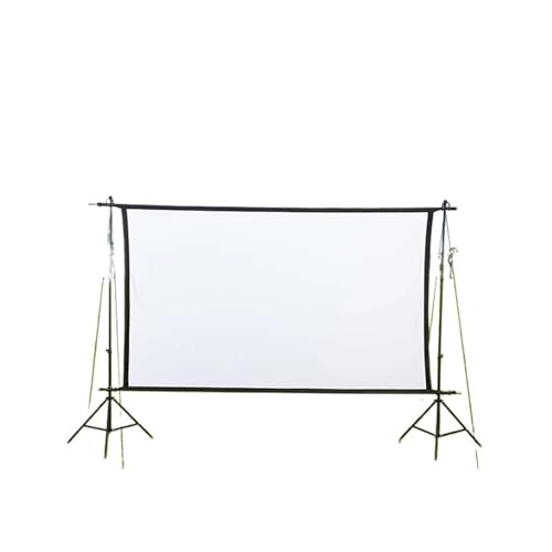 EHYSYN Motor-Leinwand Polyester-Doppelhalterung, tragbare, Faltbare, an der Wand montierte Spleiß-Projektionswand, 16:9 Outdoor-Camping-Projektionswand Rollo-Leinwand(2.4M Bracket 120inch) von EHYSYN