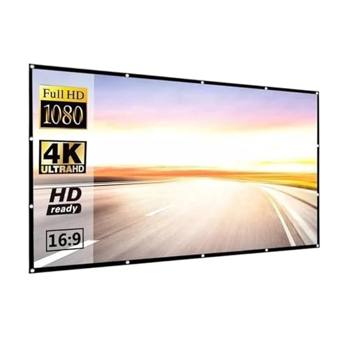 EHYSYN Motor-Leinwand Projektor-Leinwand, 60 100 120 Zoll, reflektierender Stoff, Projektionsfläche, Projektor, Heimkino Rollo-Leinwand(120 inch) von EHYSYN