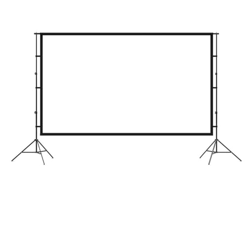 EHYSYN Motor-Leinwand Projektor-Leinwand mit Ständer, Heimkino, 100, 120, 150 Zoll, HD-Projektionsleinwand mit Tragetasche Rollo-Leinwand(150 inch) von EHYSYN