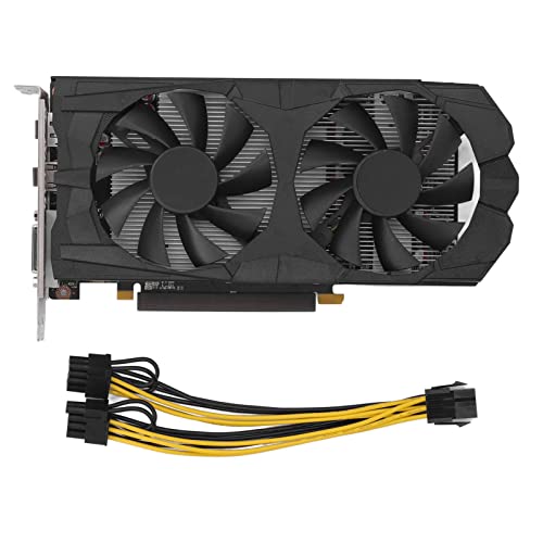 EIMSOAH RX580 Gaming-Grafikkarte, 8G DDR5 256BIT Video-Gaming-Grafikkarte, HD-Multimedia-Schnittstelle, DVI-Displayport-Schnittstelle, Desktop-PC-Gaming-Grafikkarte für Zuhause (RX580 8G von EIMSOAH