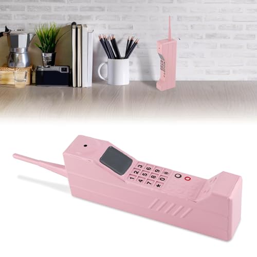 EIMSOAH Retro-Handy-Modell, Alte Backstein-Telefon-Requisite, 70er-80er-90er-Jahre-Telefonmodell-Ornament, Vintage-Simulation, Foto-Requisiten für die Heimbühne (Rosa) von EIMSOAH