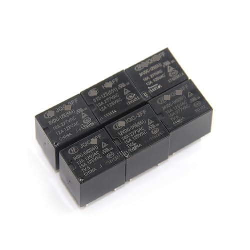 5PCS Relais HF3FF JQC-3FF-5VDC 9VDC 12VDC 24VDC-1HS 12A 4PIN(24V) von EKJSBWGN