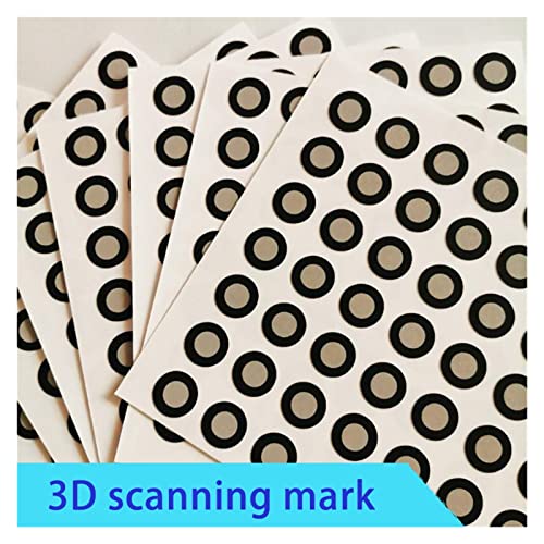 1000 Punkte 3D-Scannermarkierpunkte Hand-förmiger 3D-Scanner reflektiert den Zielpunkt innerhalb von 6 außerhalb von 10 mm 3D-Druckerzubehör(Regular Reflective) von EKOUQIN