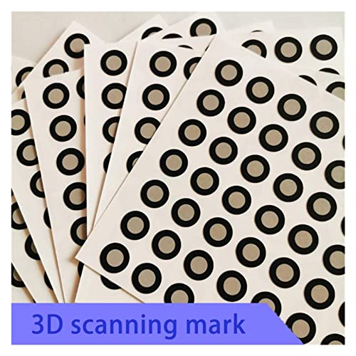 3D-Scanning-Mark-Punkte, handgeführter 3D-Scanner reflektiert den Zielpunkt, innen innen 10 mm 1000 Stück 3D-Druckerzubehör(Regular reflective) von EKOUQIN