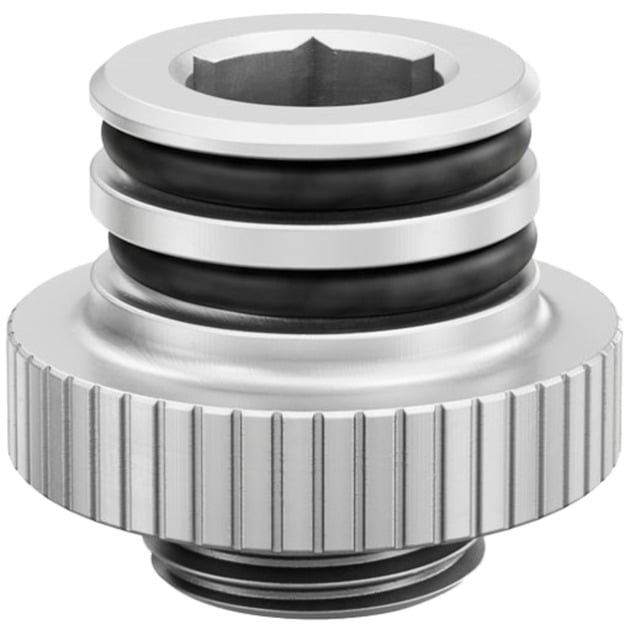 EK-Quantum Torque Push-In Adapter M 7 - Satin Titanium, Verbindung von EKWB