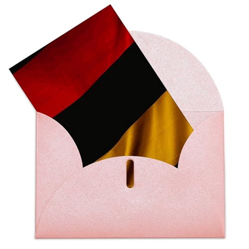 EKYOSHCZ Grußkarten mit Umschlägen Blanko Geburtstagskarte Muttertagskarte Weihnachten Halloween Hochzeit Blanko Notizkarten Alle Anlässe Grußkarten Deutschland Flagge Dankeskarten von EKYOSHCZ