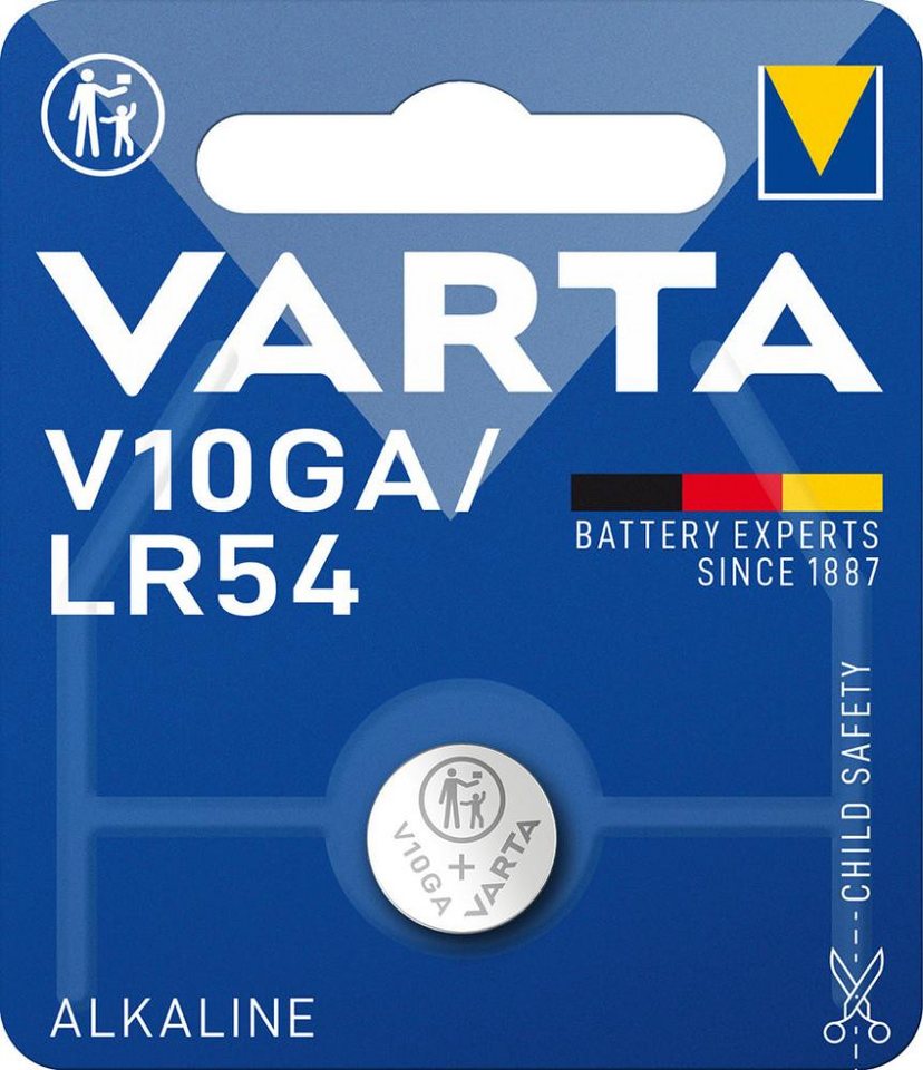 ELC VARTA Electronics Alkali V10GA 1erBli., 1,5V Knopfzelle von ELC