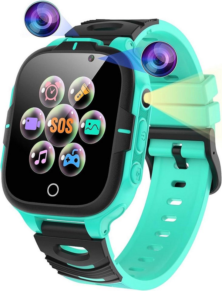 ELEJAFE Smartwatch (Android iOS), Smartwatch16 spiele 2 kameras wecker taschenlampen geburtstag geschenk von ELEJAFE