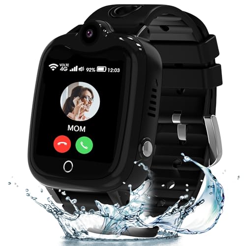 Smartwatch Kinder 4G, Kinder Smartwatch mit GPS mit SOS, Anruffunktion von ELEJAFE