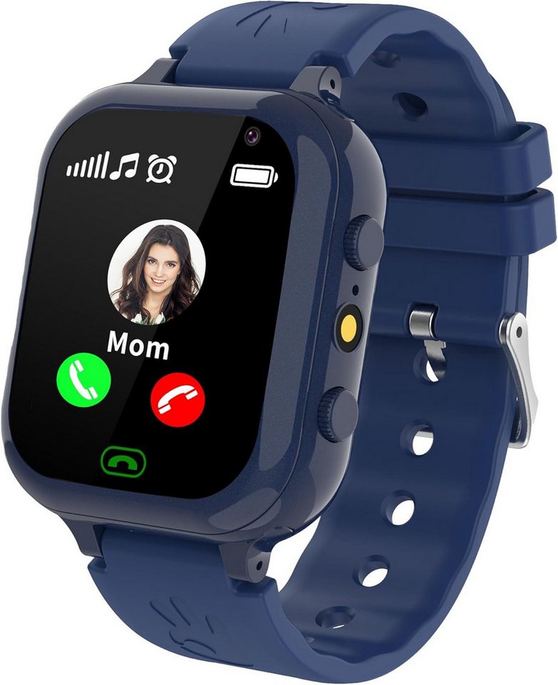 ELEJAFE mit SIM Karte für Mädchen und Jungen 3-12 Jahre Geschenk Smartwatch, mit Anruffunktion 25 Spiele SMS SOS Kamera Musik Wecker Schrittzähler von ELEJAFE