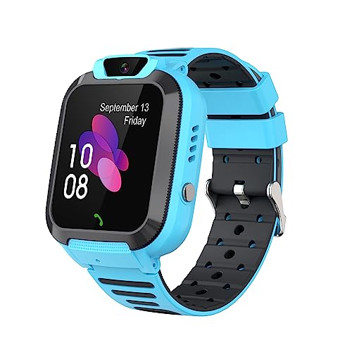 ELEJAFE Kinder Smartwatch mit GPS und Telefon, Wasserdicht GPS Uhr Kinder Voice Chat Wecker von ELEJAFE