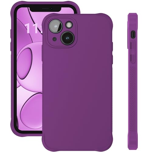 ELEVAVIDA Handyhülle für iPhone 14 violett matt mit Kameraschutz und Aufprallschutzkanten - stoßfeste, Kratzfeste Schutzhülle für Apple iPhone 14 lila Slim case - Anti-Fingerabdruck von ELEVAVIDA