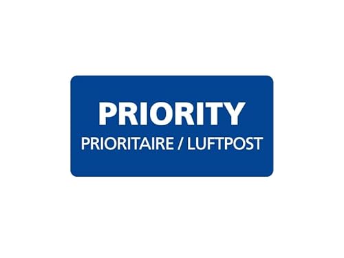 10-500 Stück PRIORITY- LUFTPOST Sticker, Aufkleber - PRIORITAIRE - Par AVION NEU elpohl® (500 Stück) von ELPOHL