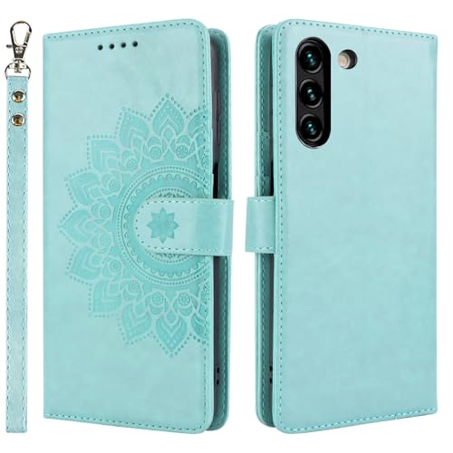 ELTEKER Handyhülle für Samsung Galaxy S22 Hülle, Klapphülle Lederhülle mit Kartenfäch Handytasche Schutzhülle für Samsung Galaxy S22, Grün ELTEKER Handyhülle für Samsung Galaxy S22 Hülle, Klapphülle Lederhülle mit Kartenfäch Handytasche Schutzhülle für Samsung Galaxy S22, Grün von ELTEKER