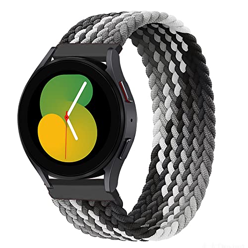 EMIOBAND Geflochtenes Solo Loop 22mm Armband Kompatibel für Samsung Galaxy Watch 3 45mm/Galaxy Watch 46mm/Gear S3 Frontier/Classic Elastisch Sport Ersatzband von EMIOBAND