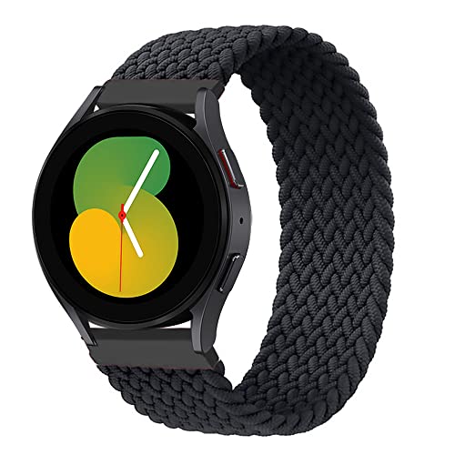 EMIOBAND Geflochtenes Solo Loop 22mm Armband Kompatibel für Samsung Galaxy Watch 3 45mm/Galaxy Watch 46mm/Gear S3 Frontier/Classic Elastisch Sport Ersatzband von EMIOBAND