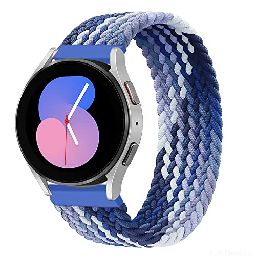 EMIOBAND Geflochtenes Solo Loop 22mm Armband Kompatibel für Samsung Galaxy Watch 3 45mm/Galaxy Watch 46mm/Gear S3 Frontier/Classic Elastisch Sport Ersatzband von EMIOBAND