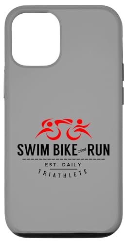 Hülle für iPhone 12/12 Pro SWIM BIKE RUN Endurance Triathlon Triathlete Inspired Design von ENDU Designs - Triathlon Inspired Apparel